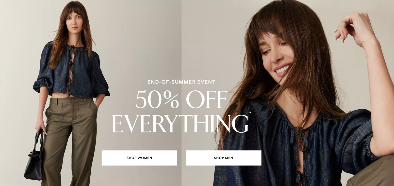 Extra 50% off everything + 20% Extra – Banana Republic