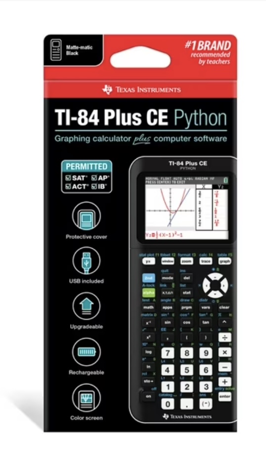 Texas Instruments TI-84 Plus CE Python Graphing Calculator