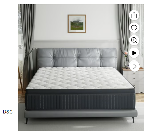 King Mattress,Babo Care 12 Inch Cooling-Gel Memory Foam and Individually Pocket Innerspring Hybrid Mattress, King Bed Mattress in a Box, CertiPUR-US Certified, Medium King Size Mattress