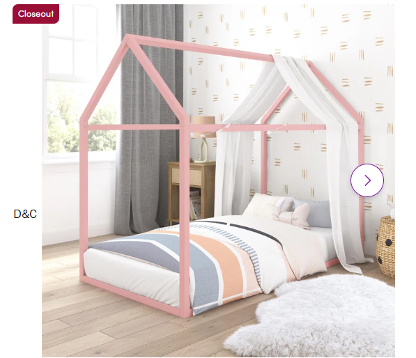 Skyler Metal Montessori House Bed