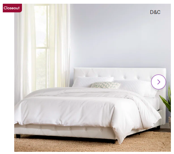 Bhaven Vegan Leather Platform Bed