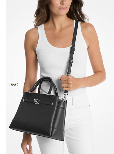 Michael Kors Outlet Reed Large Pebbled Leather Satchel