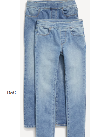 Wow Skinny Pull-On Jeans 2-Pack for Girls