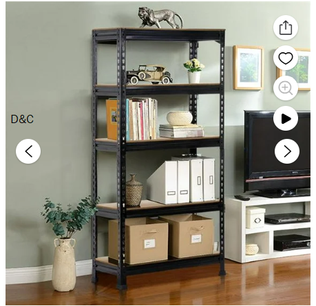 edx Adjustable Height Wooden Coffee Table with Hidden Compartments and Shelves – Perfect for Small Homes, Apartments, Reception Rooms, Rust Brown