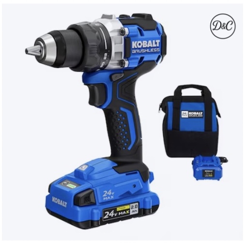 Kobalt 24V 1/2-in Brushless Cordless Drill!