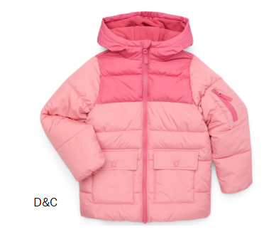 Swiss Tech Girls Colorblock Puffer Jacket, Size 4-18
