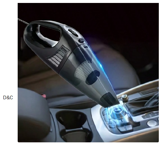 Portable 6000Pa Car Vacuum Cleaner w/ Washable Filter + Accessories