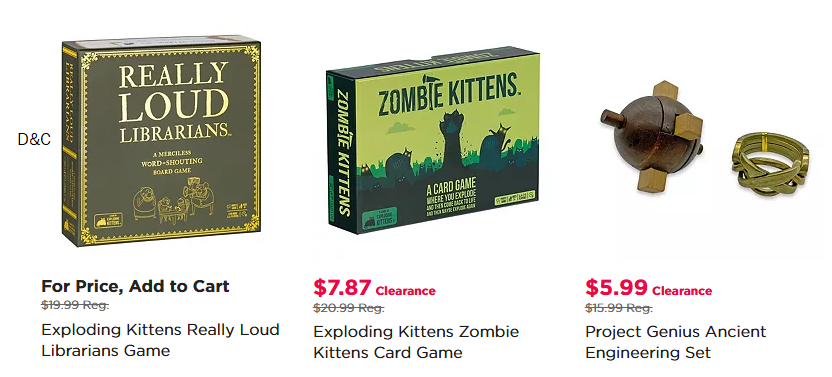 Big discounts on board games