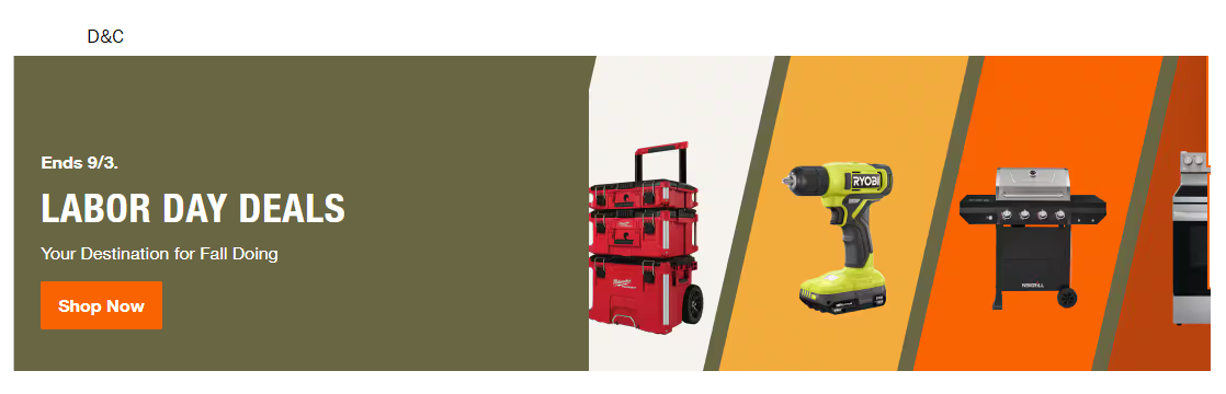 Home Depots Labor Day Sale