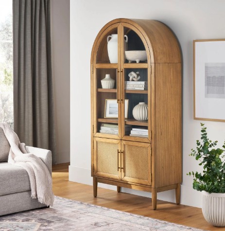 Member’s Mark Enzo Storage Cabinet With Rattan Cabinet Doors