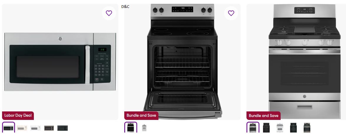 GE Appliances clearance