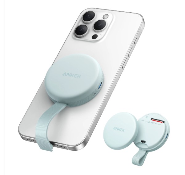 Anker MagGo USB-C Adapter (3-in-1, 10Gbps, For iPhone) & Anker USB-C to USB-C Cable (6 ft, 240W, Upcycled-Braided)