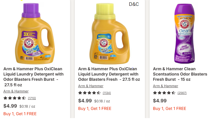 All Detergent Buy 1 Get 1 FREE