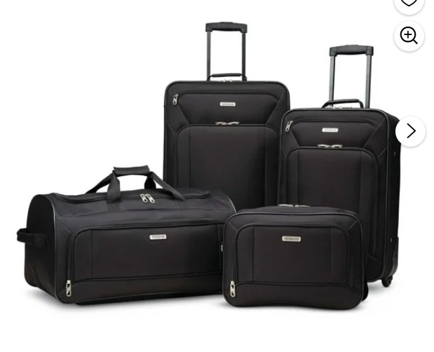 American Tourister Fieldbrook XLT 4 Piece Softside Luggage Set