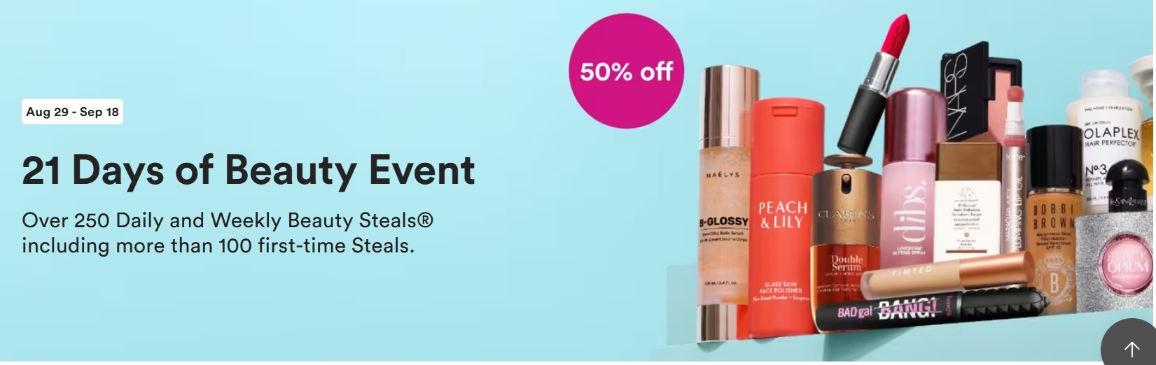 ULTA 50% OFF Beauty Steals!