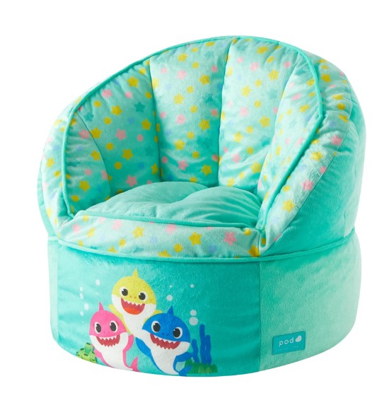 Pinkfong Baby Shark Blue Polyester Bean Bag