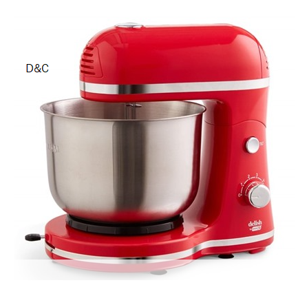 DASH 3.5-Quart Compact Stand Mixer Red