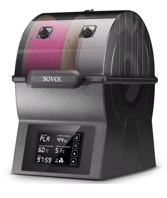 Sovol Filament Dryer SH02 Dry Box Filament Sealed Storage Box 3D Printer Spool Holder with PTC Heater Filament Dehydrator