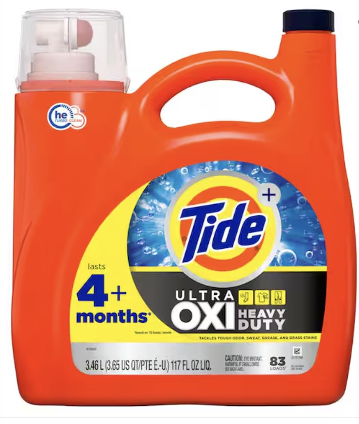 HE Ultra Oxi Original Scent Liquid Laundry Detergent (83-Load) for only $5 (check your stores before you visit) – In-store only