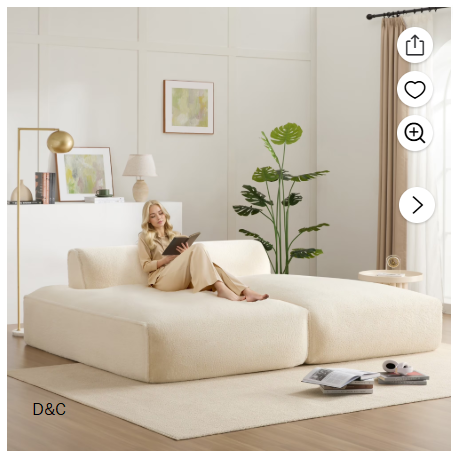 CozyDesg Shag Area Rugs,4’x6′ Soft Fluffy Shaggy Carpet for Living Room,Large Rug for Bedroom Dining Room Home Decor Room Decor,White & Beige