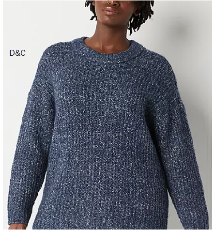 a.n.a Womens Crew Neck Long Sleeve Pullover Sweater