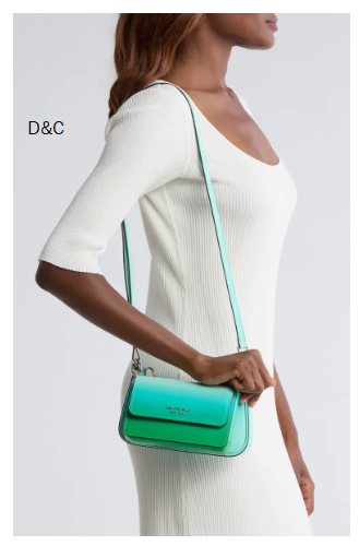 double up ombré saffiano leather crossbody bag