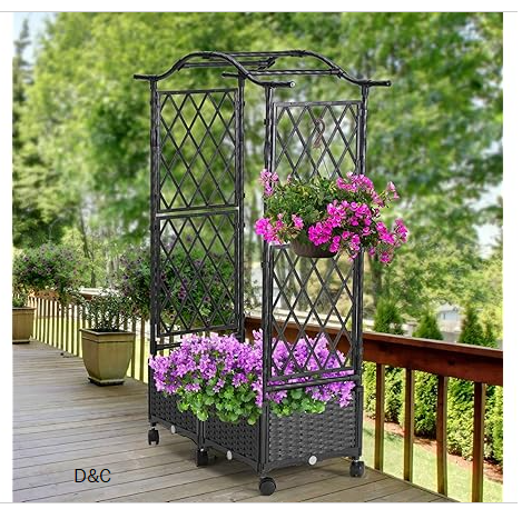 (Various Sizes) lalahoni Planter Box with Trellis