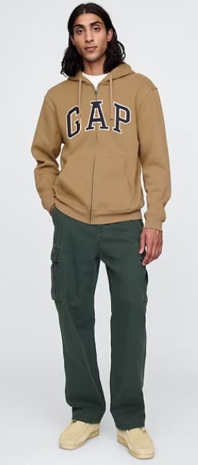 VintageSoft Arch Logo Full-Zip Hoodie