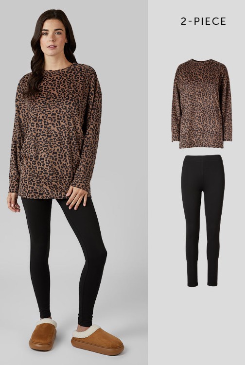WOMEN’S 2PC FLEECE SLEEP SET*