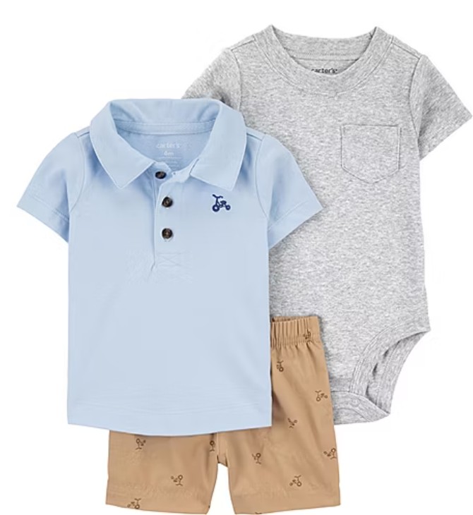 Carter’s Baby Boys 3-pc. Short Set