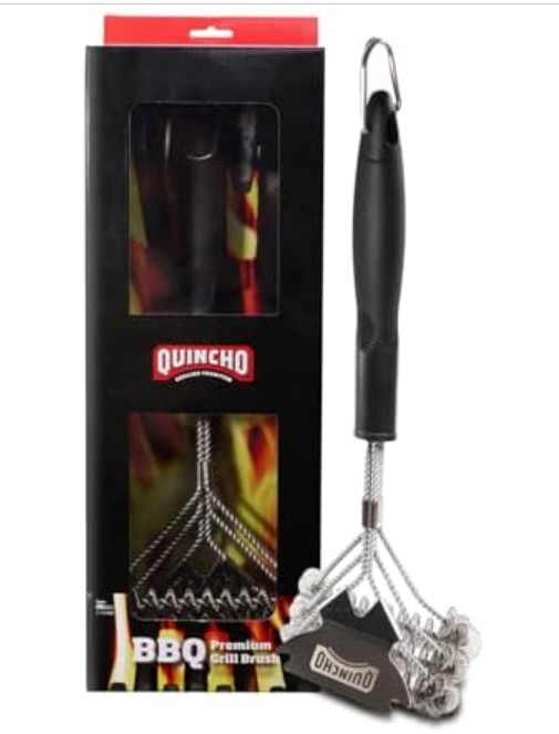 Premium Grill Brush & Scraper Combo