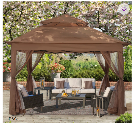 11 Ft. W x 11 Ft. D Steel Patio Gazebo