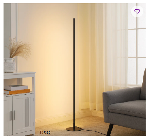 Allana 57.5″ Dimmable LED Novelty Corner Floor Lamp