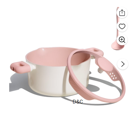 Carote 11 Pcs Ceramic Cookware Set, Pots and Pans Set Non Stick with Detachable Handles, Oven Safe, Induction Cookware, Stackable Kitchen Set, Cream White