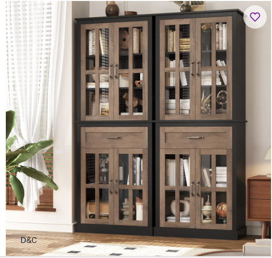 HomeZeer 24″ Bar Stools Set of 4, Counter Height Bar Stools with Curved Back Swivel Barstools Pub Chairs with Wood Legs, White