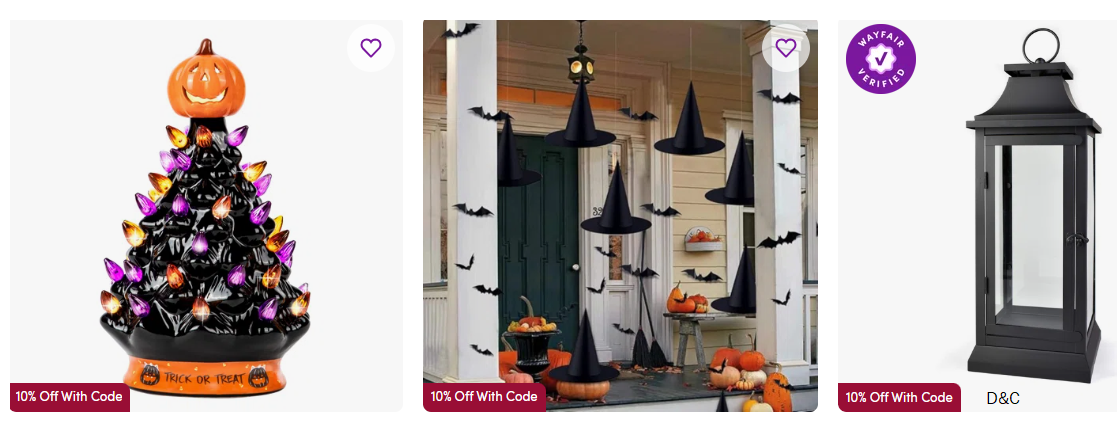 EXTRA 10% OFF** Halloween Decor