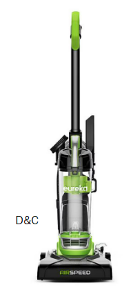 Eureka Bagless Upright Vacuum, Airspeed, Ultra Lightweight & Compact Design, with Crevice Tool, Dusting Brush and Large Dustcup, NEU100, Green & Black