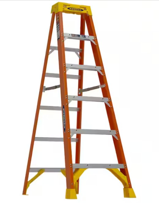 6 ft. Fiberglass Step Ladder (10 ft. Reach Height) with 300 lb. Load Capacity Type IA Duty Rating