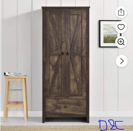 Farmington 30″ Wide Storage Cabinet, Rustic