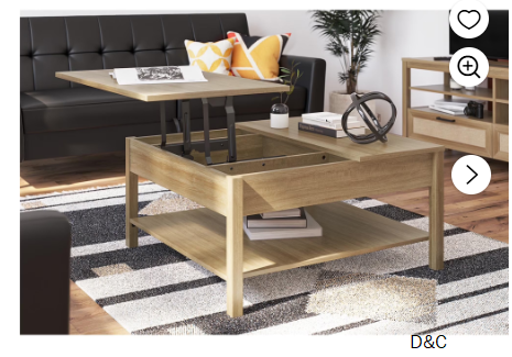 Wimberly Lift Top Coffee Table, Natural