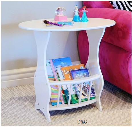 Frenchi Furniture Magazine Table, Finish: White