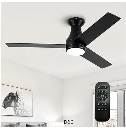 WHOSE LAMP AM-01B102A 48 Inch Low Ceiling Fan
