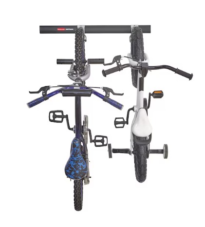 Rubbermaid FastTrack Garage 3 -Piece Black Steel Bike Bike rack