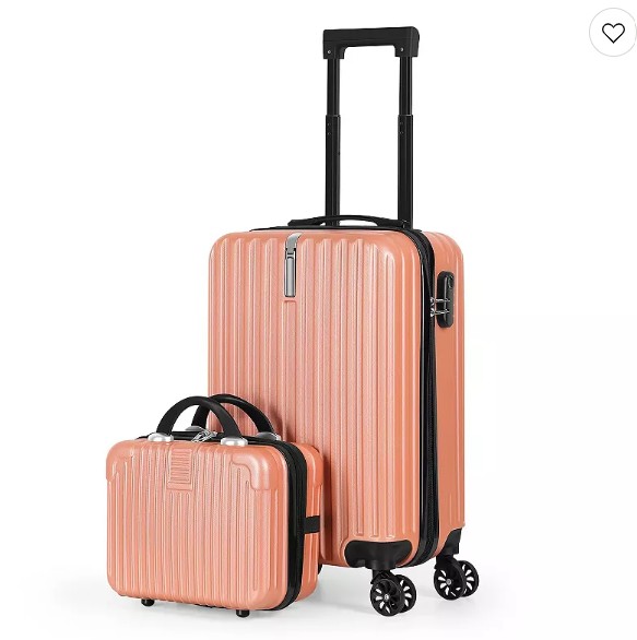 Hikolayae Value Pack 2-Piece Hardside Spinner Luggage Set