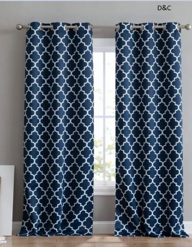 Alexuis Polyester Blackout Curtain Pair (Set of 2)