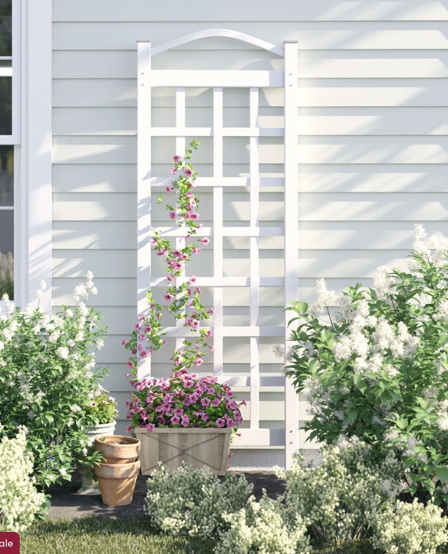 Arrya 76” H x 28” W Vinyl Trellis.