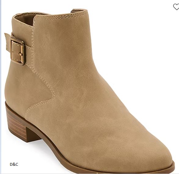 St. John’s Bay Womens Ryder Stacked Heel Booties