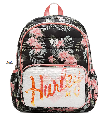 Hurley Flip Sequin Pocket Backpack