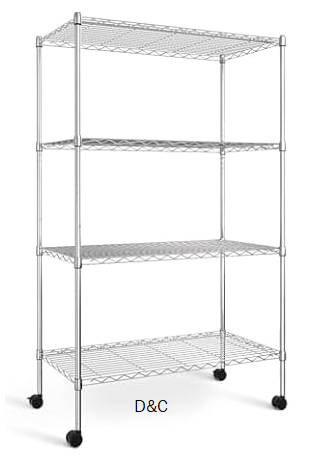 Simple Deluxe Heavy Duty 4-Shelf Storage Shelving Unit