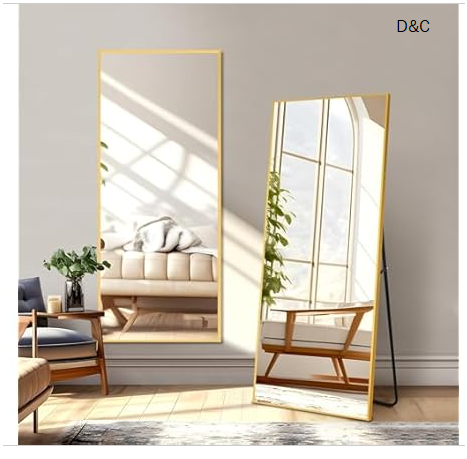 NicBex Gold Full Length Mirror, 56″x19″